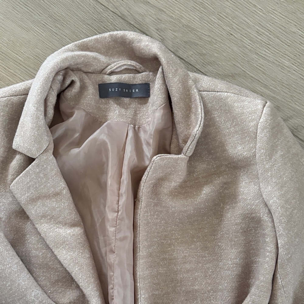 Beige Pea Coat - Picture 3 of 3